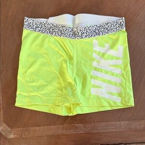 Nike Women's neon Yellow Athletic Shorts